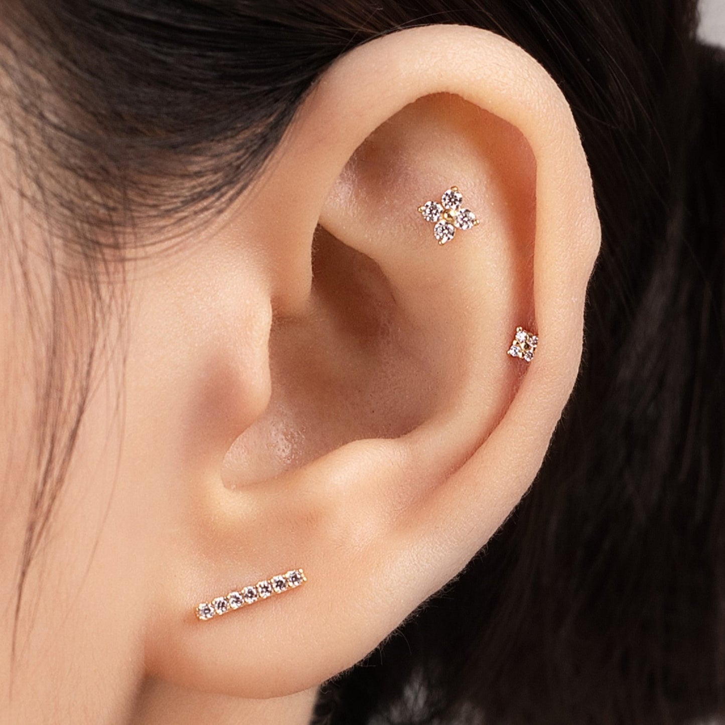 14K SOLID GOLD DELLA PIERCING