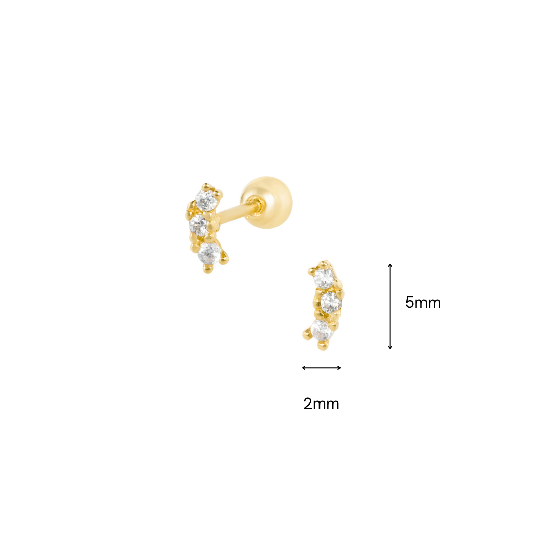 14K SOLID GOLD ETHLBERT PIERCING
