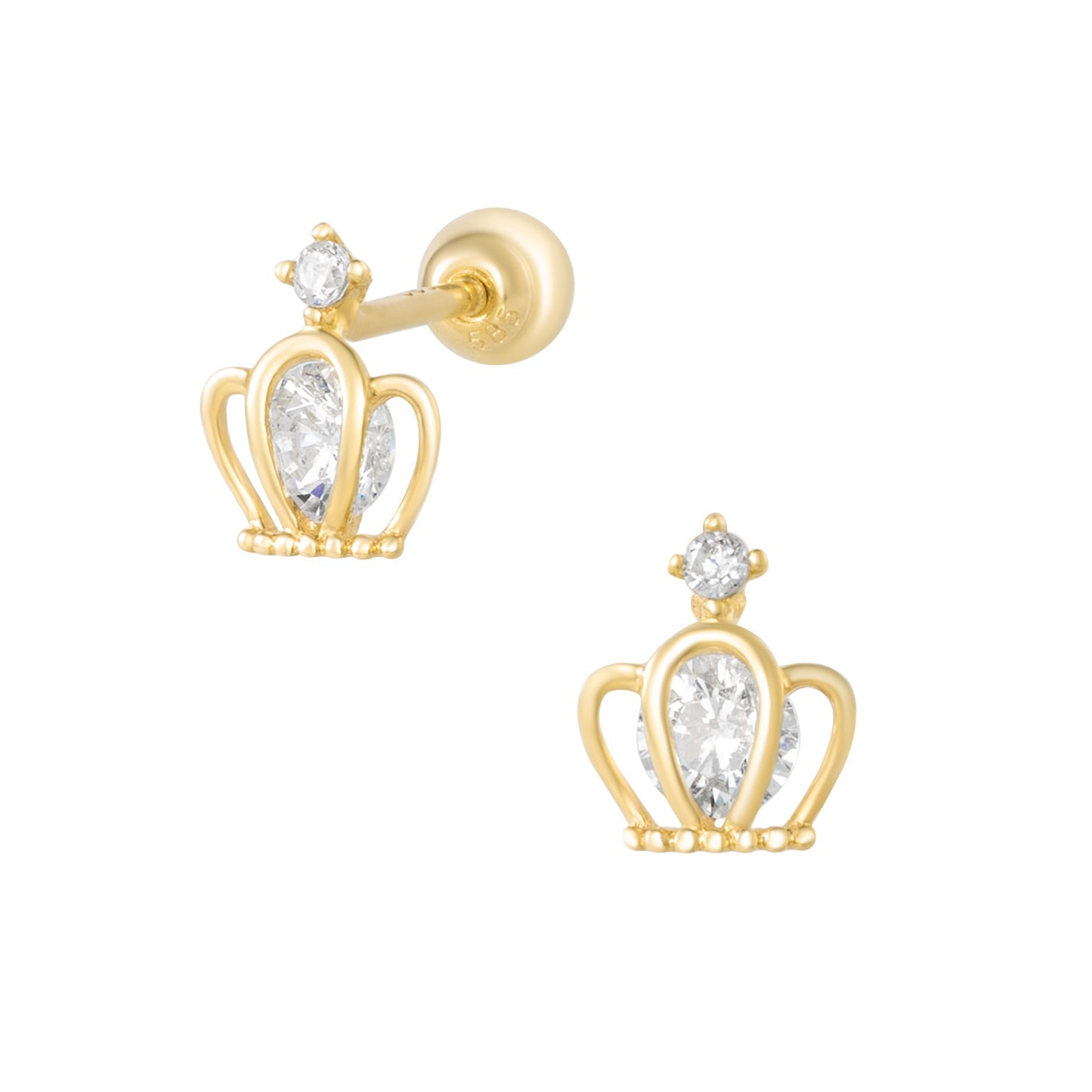 14K SOLID GOLD STEPHANIE PIERCING