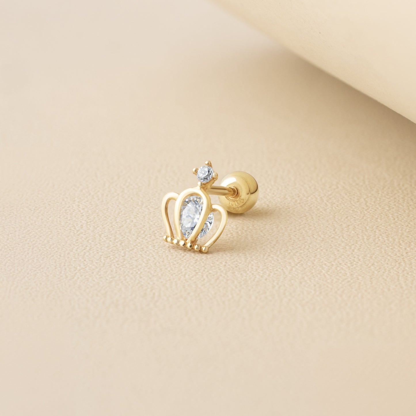 14K SOLID GOLD STEPHANIE PIERCING