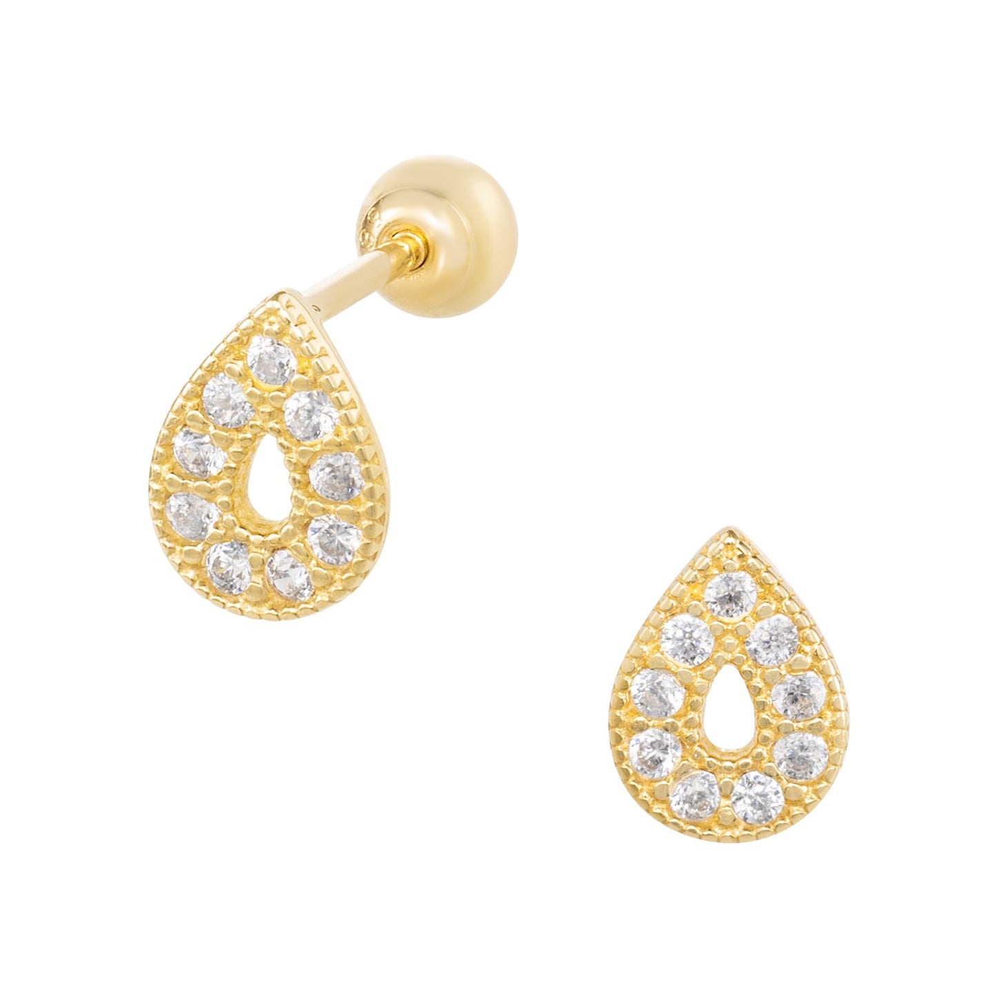 14K SOLID GOLD DONNA PIERCING