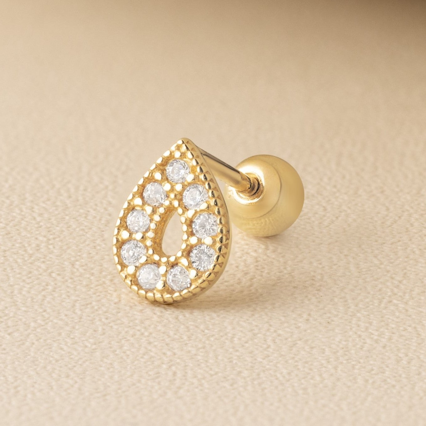 14K SOLID GOLD DONNA PIERCING