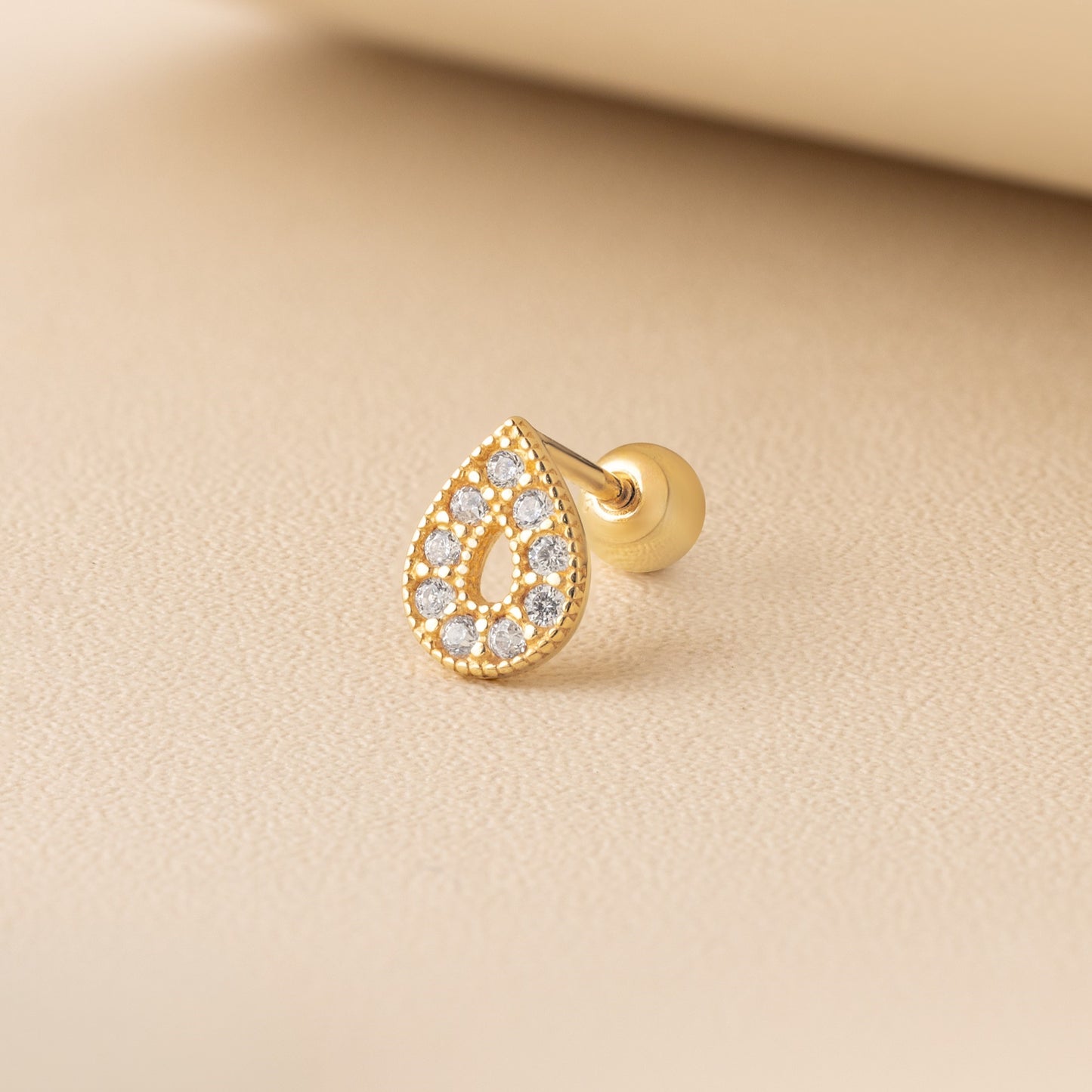 14K SOLID GOLD DONNA PIERCING