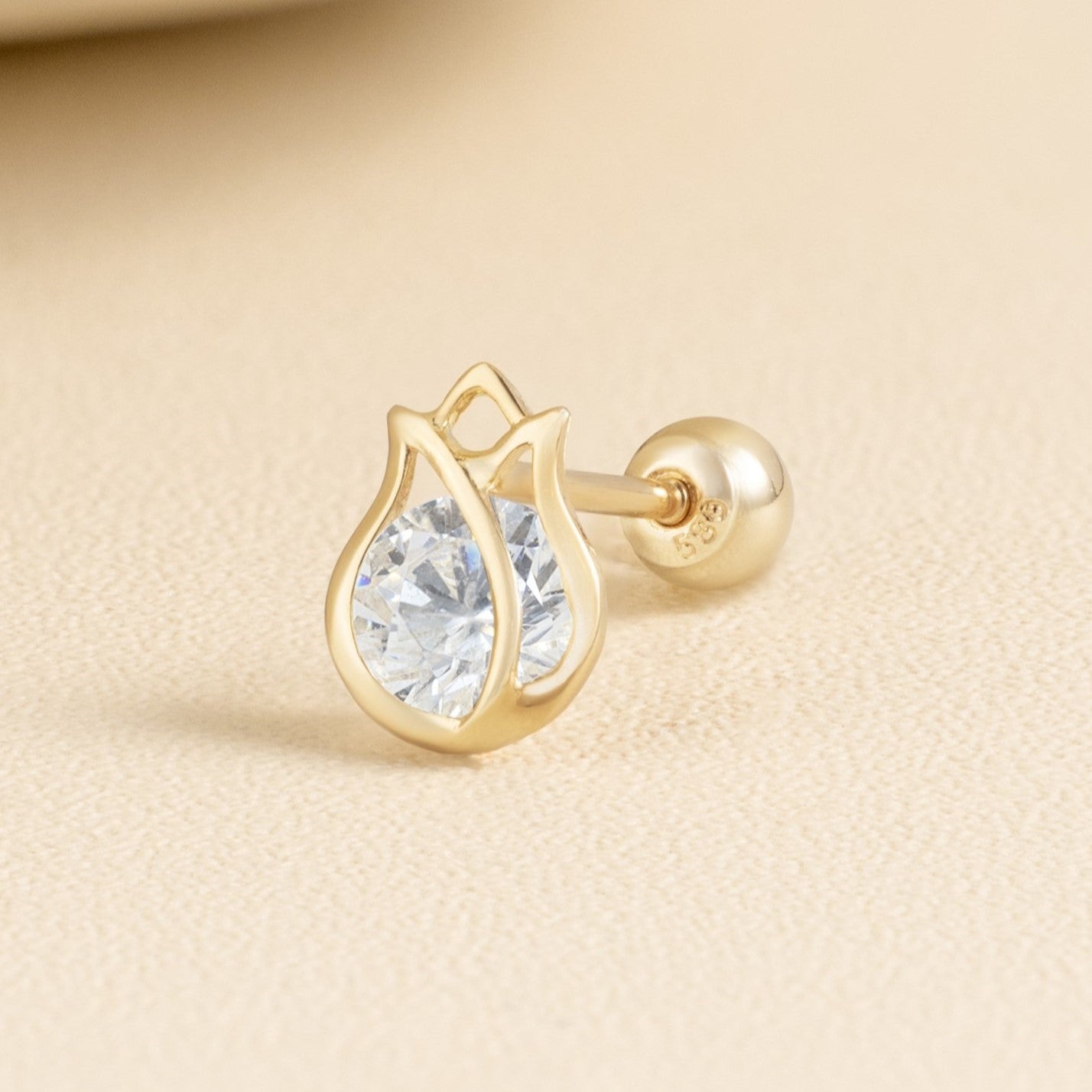 14K SOLID GOLD BELLAROSE PIERCING