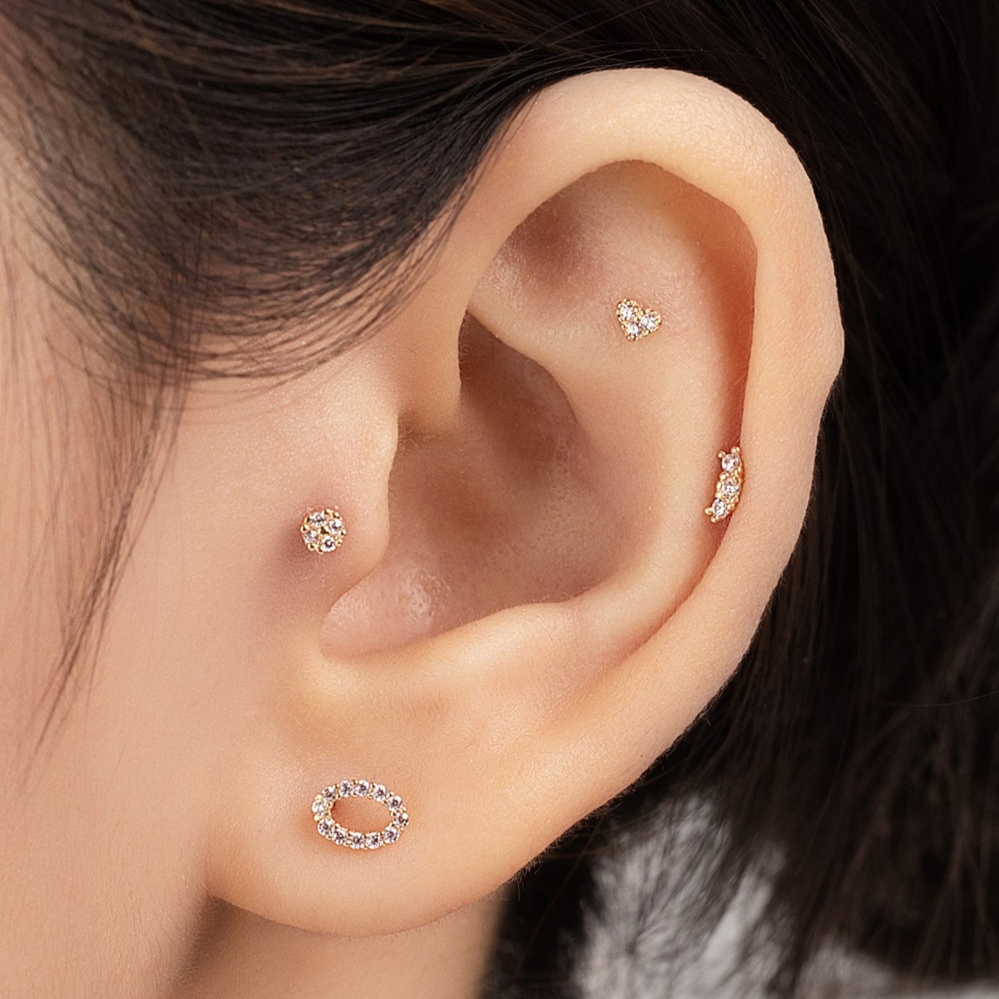 14K SOLID GOLD ETHLBERT PIERCING