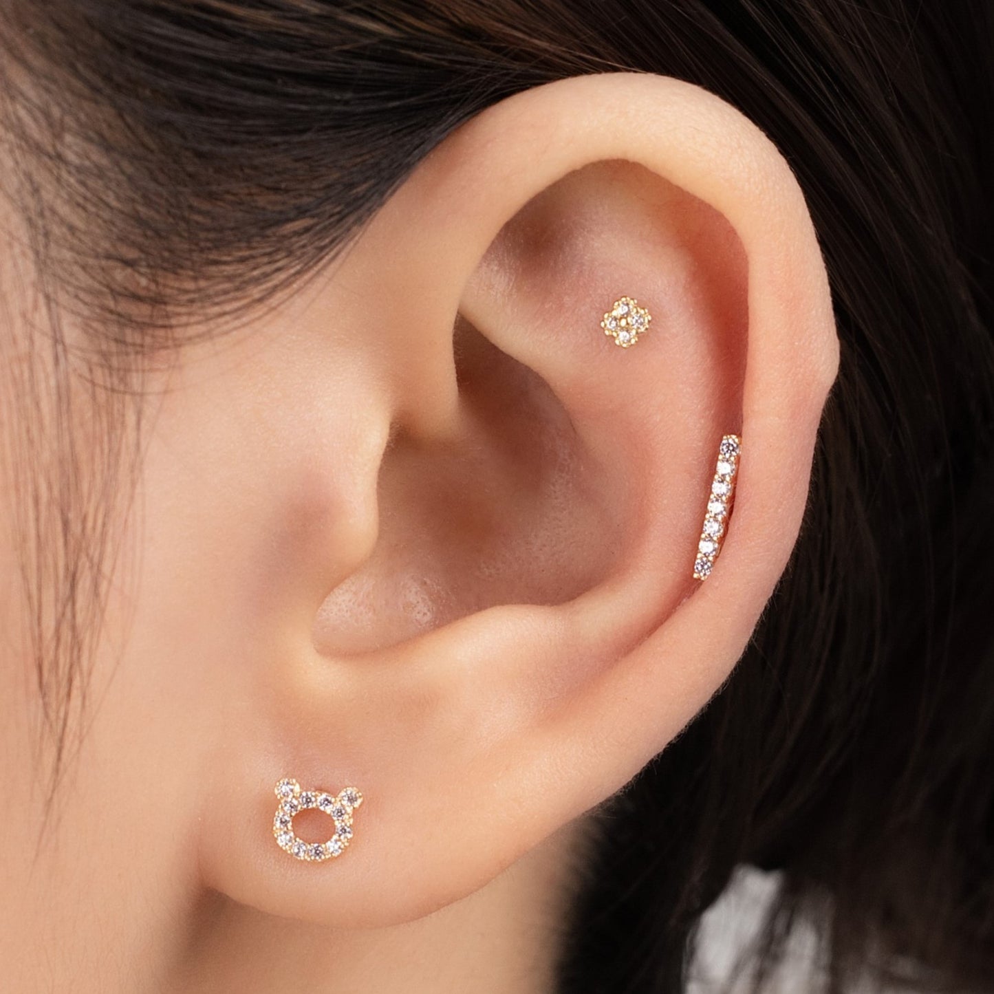 14K SOLID GOLD DELLA PIERCING