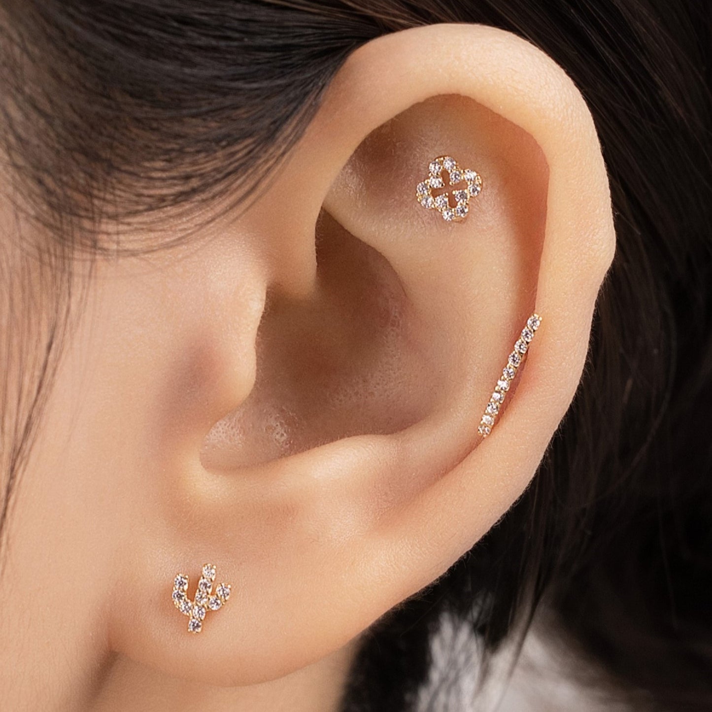 14K SOLID GOLD  BONNIE PIERCING