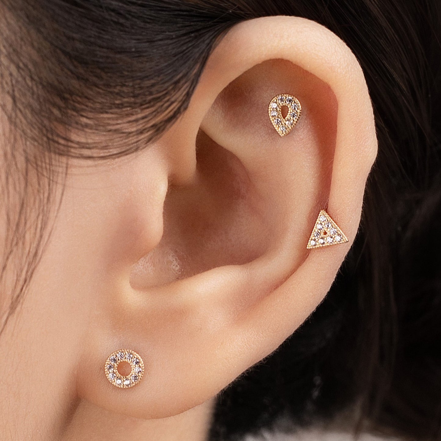14K SOLID GOLD DONNA PIERCING
