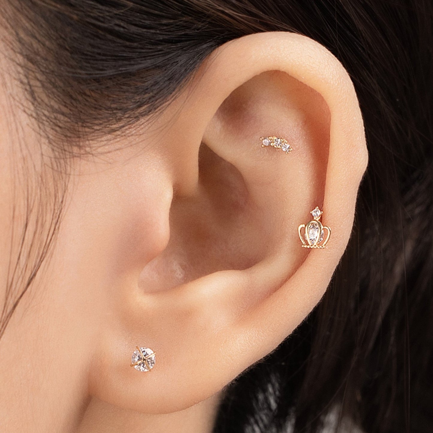 14K SOLID GOLD ETHLBERT PIERCING