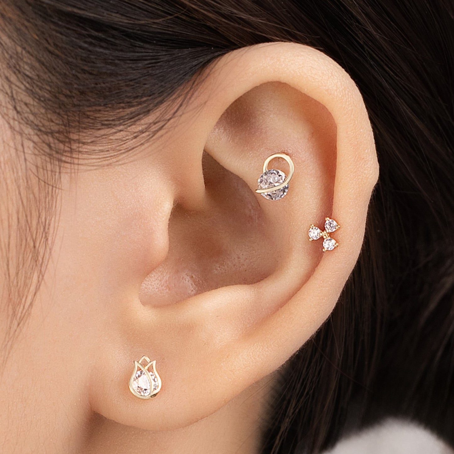 14K SOLID GOLD BELLAROSE PIERCING