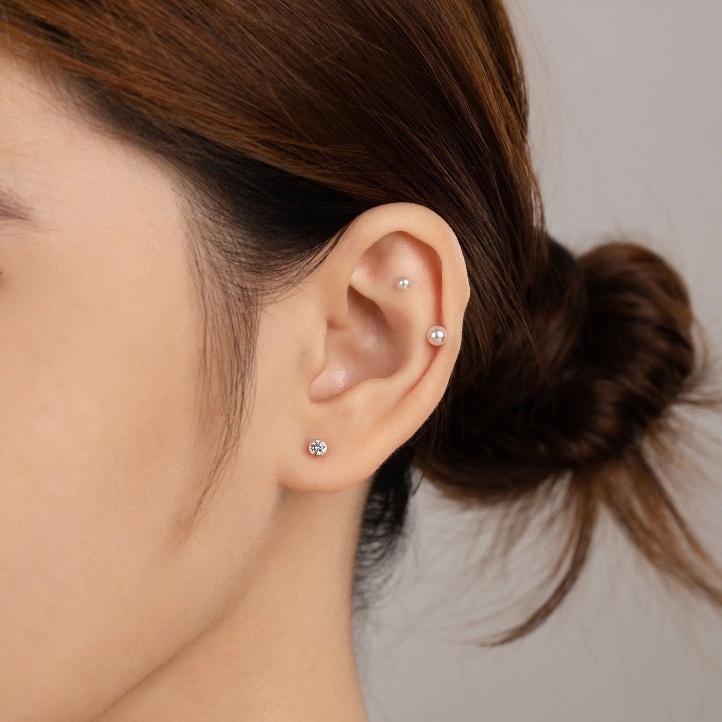 14K SOLID GOLD BEZEL PIERCING