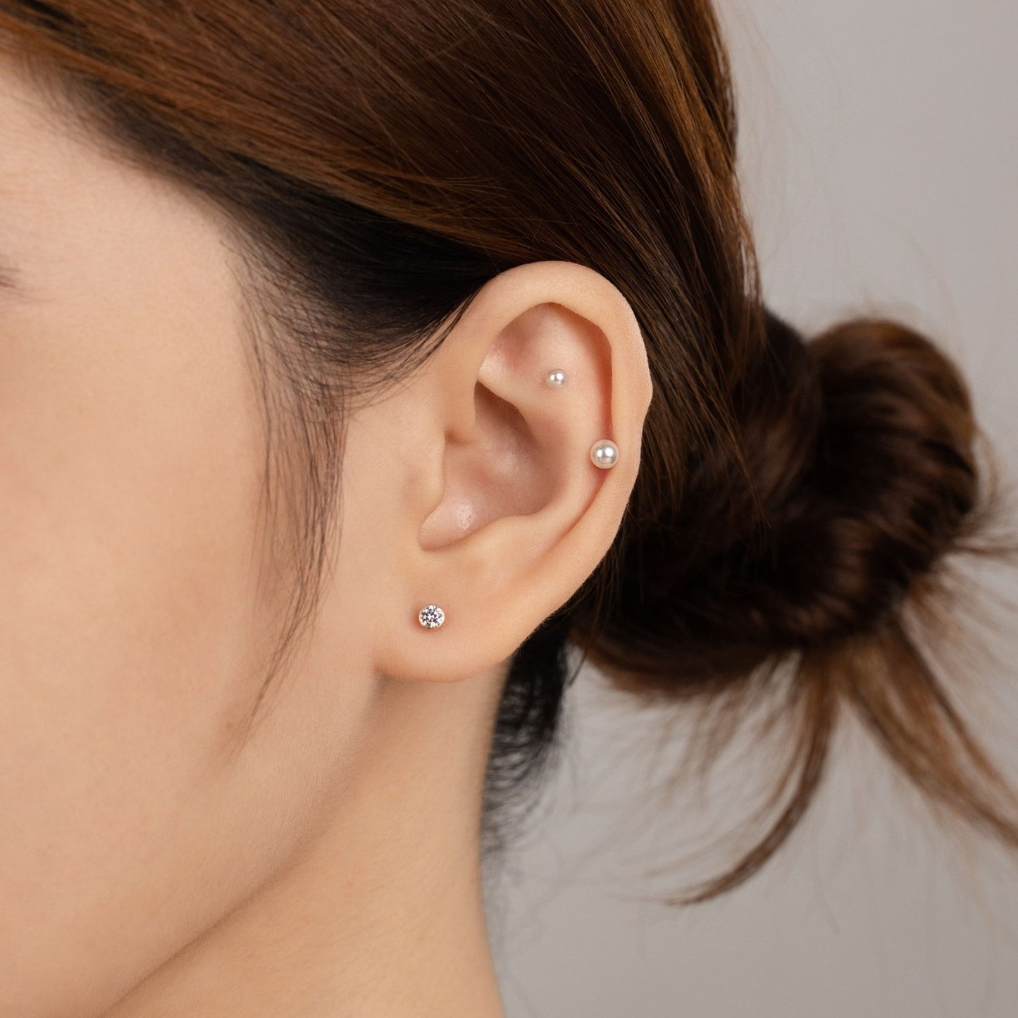 14K SOLID GOLD BEZEL PIERCING