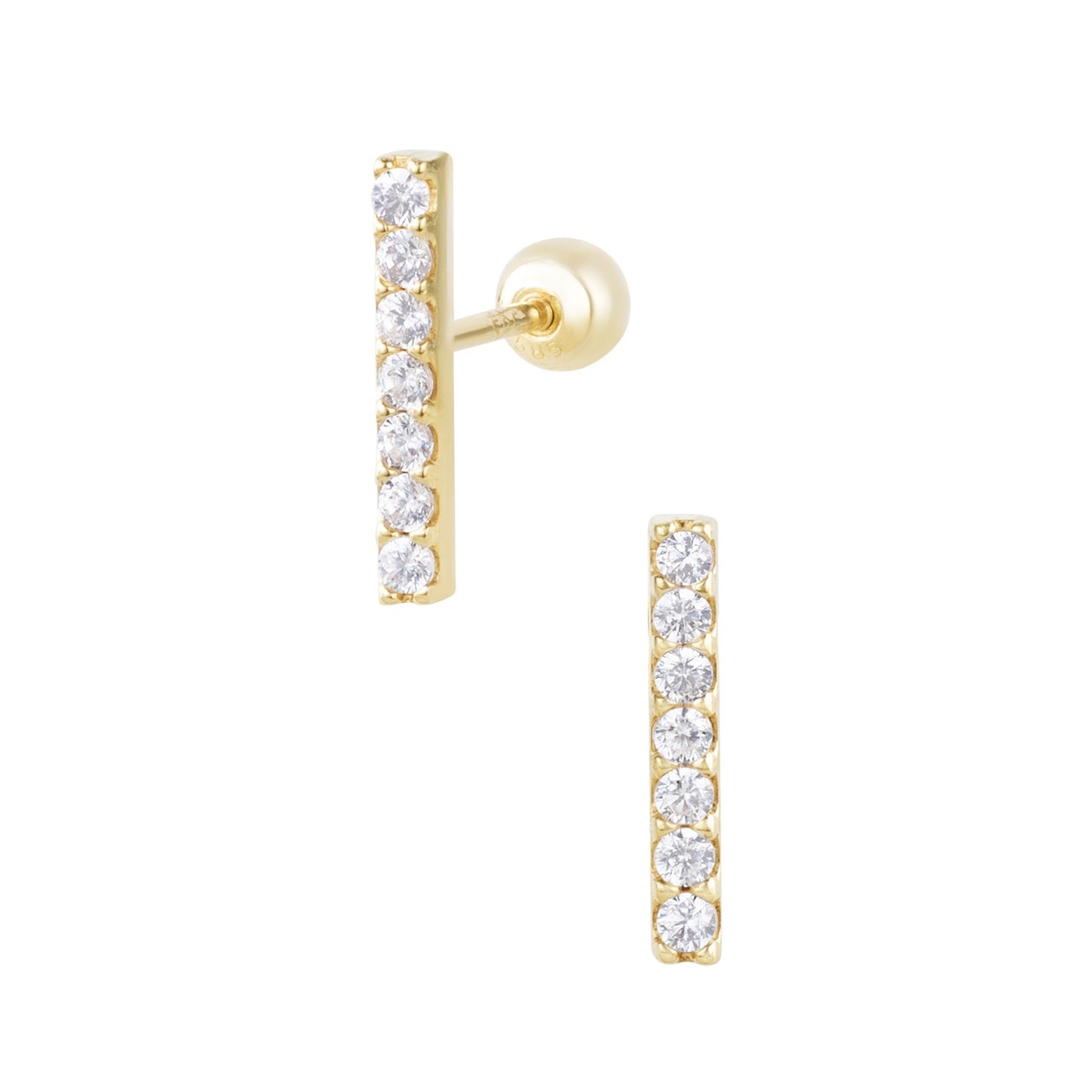 14K SOLID GOLD DELLA PIERCING